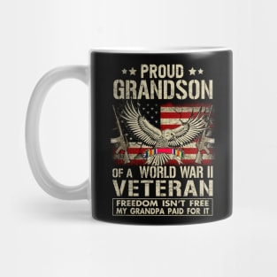 Proud Grandson of WWII Veteran - World War 2 Vet Mug